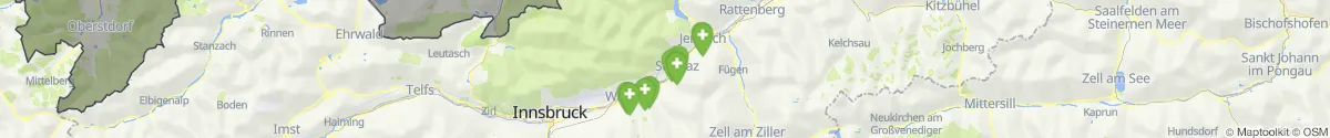 Kartenansicht für Apotheken-Notdienste in der Nähe von Vomp (Schwaz, Tirol)